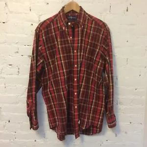 Ralph Lauren Vintage 90s Heavy Cotton Button Down Workshirt M - Bild 1 von 6