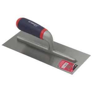 Paleta de acabado de hormigón de 11" x 4-1/2" de acero al carbono con mango suave - Imagen 1 de 1