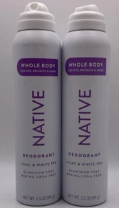2PK Native Whole Body Deodorant ~ Lilac & White Tea ~ 3.5 OZ EACH ~ READ - Picture 1 of 2