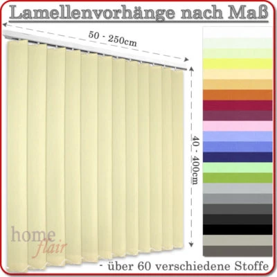 Premium Maß Lamellenvorhang Jalousie, Lamellenvorhänge in 80 Farben 19,90 € m² - Bild 1 von 4