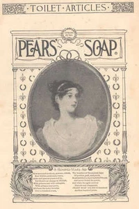 Pubblicità 1895 SAPONE DI PERE' Pubblicità Pubblicità AD con DONNA - Foto 1 di 1