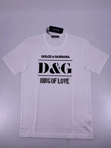 Neu Luxury Original Dolce&Gabbana Herren T-Shirt-G8IA8T- Große - 52-XL  - Picture 1 of 7