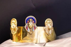Corona egipcia con diosa Sekhmet, hecha en Egipto con cuidado y amor - Imagen 1 de 6