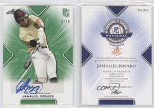 2021 Leaf Perfect Game National Showcase Green /10 Jamaliel Rosado #BA-JR3 Auto