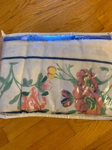 NEW VINTAGE 100% COTTON FLANNEL SHEET SET FULL FLORAL SPAIN-SUPER SOFT RARE! - Picture 1 of 12