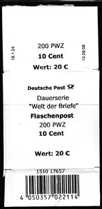 BRD Welt der Briefe 3723 Flaschenpost -Banderole/Faltschachtel, VpD. 18.1.24 - Bild 1 von 1