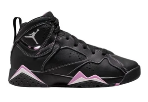 Air Jordan Black Purple Sneaker Leather High Top Shoe Basketball Athletic 5Y - Picture 1 of 18