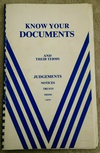 Know your Documents and Their Terms, Judgements, Notices, Trusts. Etc. - Picture 1 of 11