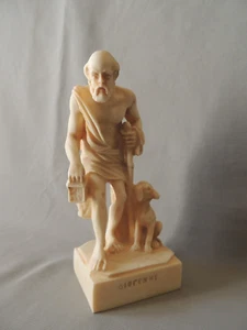 Diogenes Ancient Greek philosopher alabaster statue Festos - Picture 1 of 9