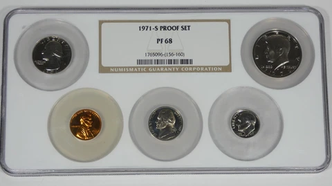 1971-S Proof Set NGC Certified PROOF 68 Cover