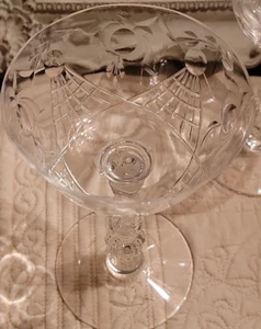 3 Heisey Delmonte Champagne Tall Sherbet 6 1/8" - Picture 1 of 4