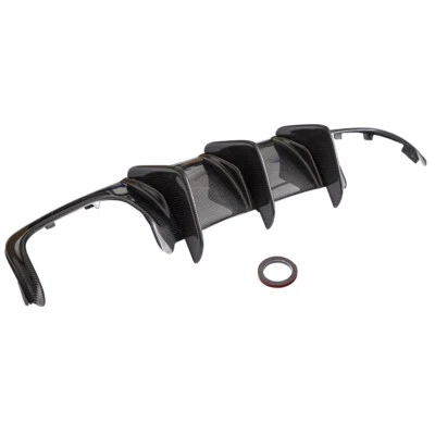 Labio de parachoques difusor trasero de fibra de carbono para Mercedes-Benz W204 C63 AMG 2008-2011 Foto 1 de 4