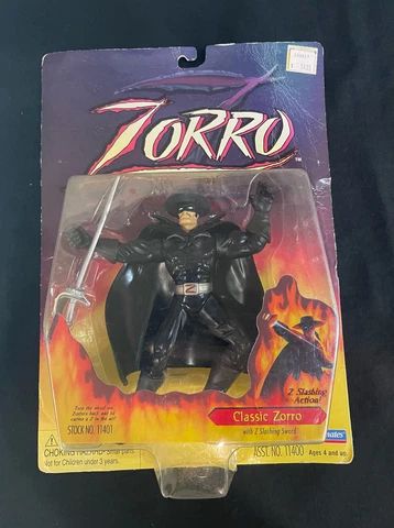 NIB 1997 Playmates Classic Zorro Action Figure Cover