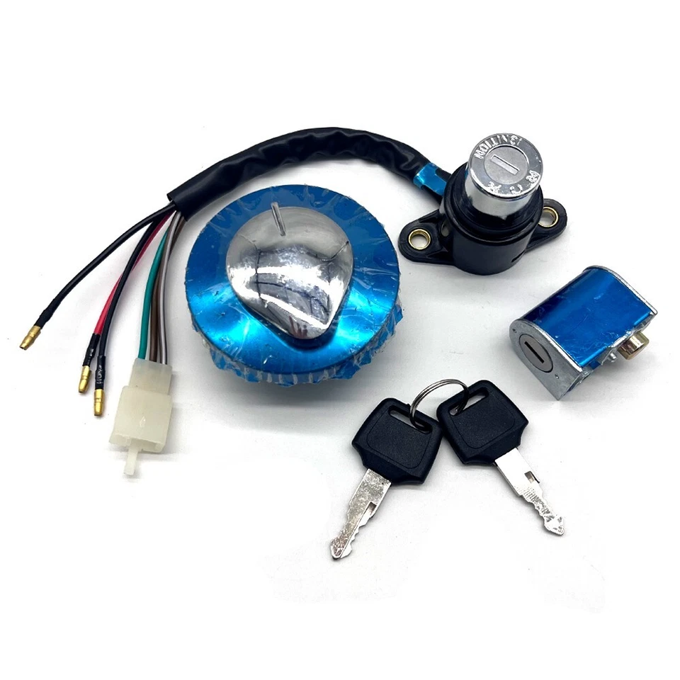 Ignition Switch Fuel Gas Cap Seat Lock Kit Fit For Honda Magna 700/750 1984-2003 - Image 1 of 4