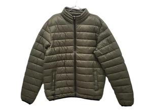 RICHMOND 52 EU / L ? JACKE PUFFER DÜNNER REISSVERSCHLUSS KRAGEN LEICHT GRÜN GESTEPPT NEU - Bild 1 von 9