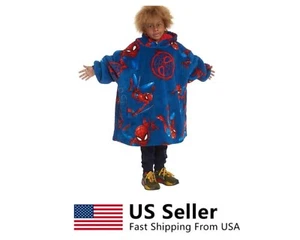 SpiderMan Kids Oversized Hoodie, One size fits 4-10,Plush lined with side pocket - Picture 1 of 10