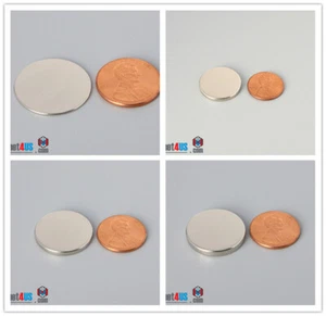 Multiple Size 7/8"diameter N45 22mm Thin Rare Earth Neodymium Arts Disc Magnets - Picture 1 of 6