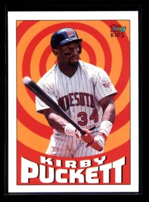 KIRBY PUCKETT 1992 Topps Kids #109 C1 - Image 1 of 2