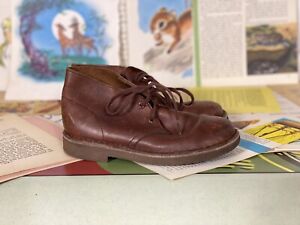 Boys Clarks Crazy Dig Fst Brown Leather Boots F,G & H Fittings 