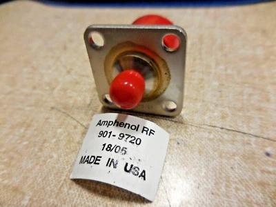 Amphenol 901-9720 RF Coaxial Adapter (SMA Jack, Type N) "NEW" - Image 1 of 3