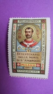 Vignette Italie Milano Milan Pellegrinaggi Feste Religiose Mostra Ambros 1987 Mo - Picture 1 of 2