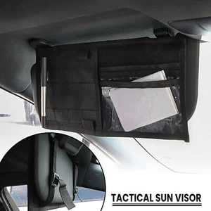 New Tactical Molle Car Sun Visor Organizer Visor Panel Storage Pouch Holder US - Picture 1 of 9