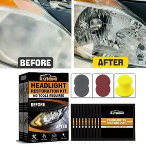 Headlight Restora tion Kit, Resto Wipes, Fluid Oxidized Kit Polish Headlights X - Picture 1 of 10