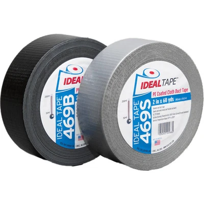 Cinta Ideal 469 9 mil conducto 2 pulgadas x 60 yardas - negro Foto 1 de 3