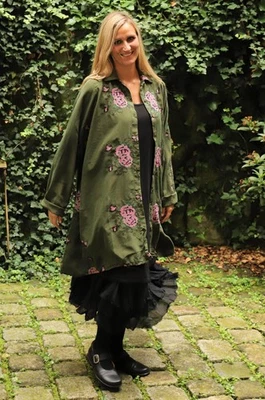 Privatsachen - Lagenlook BLUSE ORIGIHELL Gr. 44 bis 56 - avocado - Bild 1 von 4