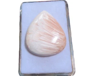 Skolezit - Scolecite Cabochon 33,3x27 mm 31 ct. Nr. U34236 - Bild 1 von 1