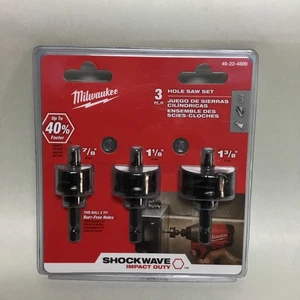 Milwaukee Shockwave Impact Duty Hole Saw Kit, 3-Pc., Model# 49-22-4800 - Picture 1 of 2