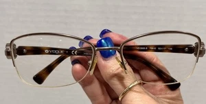 Vogue Eyeglasses Frames VO3985-B 756-S Brown Tortoise Square Half Rim 52-17-135 - Picture 1 of 11