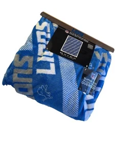 Detroit Lions NFL Team lizenzierter übergroßer Plüsch Überwurf 66*95 cm Fleece - Bild 1 von 5