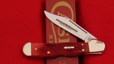 Case XX Limited Edition XXXVII Barnboard Jig Old Red Bone Copperlock Knife 12213 - Image 1 of 4