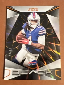 2024 Panini BLACK James Cook Citrine 10/25 #12 Buffalo Bills - Picture 1 of 2