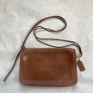 Vtg Coach Brown Wristlet Clutch 410-7140 Talon Zipper Made In NYC USA 70s Purse - Picture 1 of 22