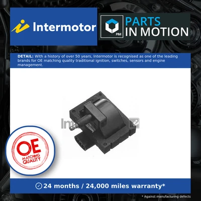 Ignition Coil fits PEUGEOT 205 Gti 741 1.6 84 to 87 Intermotor 597043 96010513 - Image 1 of 4