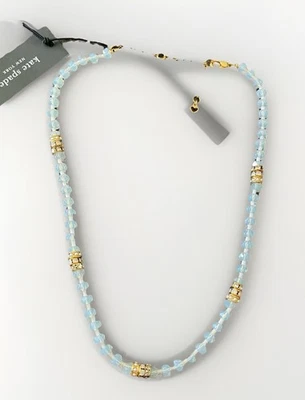 COLLAR KATE SPADE CRISTAL DORADO, PERLA ACRÍLICA, CUELLO CUENTAS BLANCO-NUEVO CON ETIQUETAS Foto 1 de 4