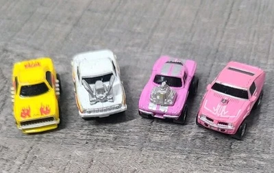 4x Lot - 1986 Galoob Micro Machines Hot Rods Camaro & Trans AM, Dodge Charger - Image 1 of 4