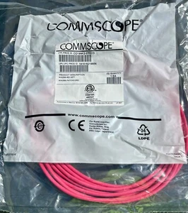 Commscope CO199K2-07F015 MINO6a Red 15ft Patch Cord Cable - Picture 1 of 6