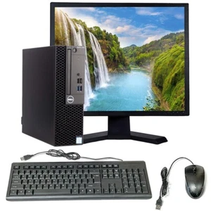 Computadora de escritorio Dell i3 SFF 8 GB RAM 500 GB HD 19 pulgadas LCD Windows 10 PC Wi-Fi - Imagen 1 de 7