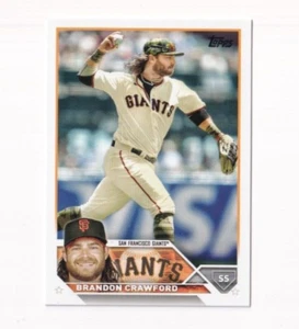 (10) Brandon Crawford 2023 TOPPS SERIES 1 BASE CARD LOT #66 SAN FRANCISCO GIANTS - Picture 1 of 1