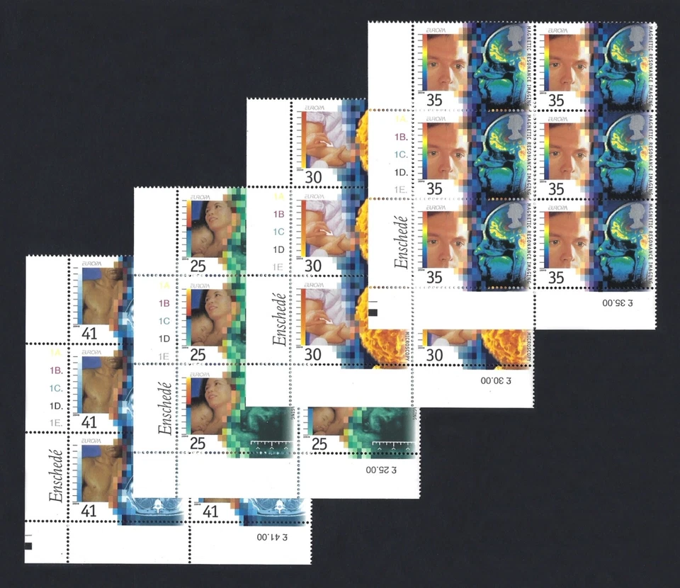 1994 SG 1839-1842 Medical Discoveries set of 4 Cylinder blocks of 6 MNH - Изображение 1 из 1