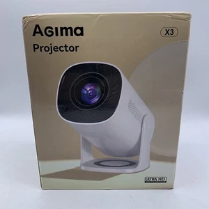 Agima X3 Mini Portable Projector WiFi Bluetooth Airplay HDMI Lighting Effect NEW - Picture 1 of 10