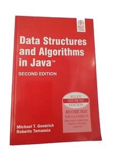 Data Structures And Algorithms In Java, 2nd Ed. Wiley Student Edition. Goodrich - Imagen 1 de 11