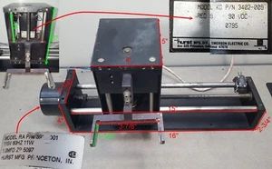 XY Stage with Motors (15 pounds in weight) - Picture 1 of 12