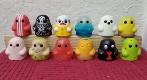 Tiny Ghost Minis - Series 3 - BASE SET of 12 Mini Ghost, 1.5" designer vinyl fig - Picture 1 of 6