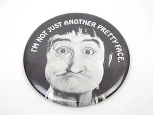 5T I'm Not Just Another Pretty Face Pinback Love Dots Hallmark Vintage - Picture 1 of 2