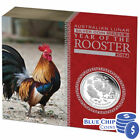 2017 $1 YEAR OF THE ROOSTER 1OZ SILVER PROOF COIN