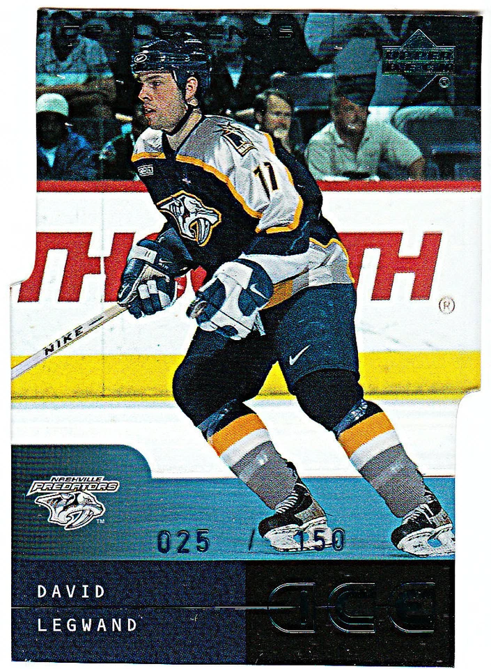 2000-01 UPPER DECK ICE LEGENDS #23 DAVID LEGWAND Nashville Predators #025/150  - Image 1 of 1